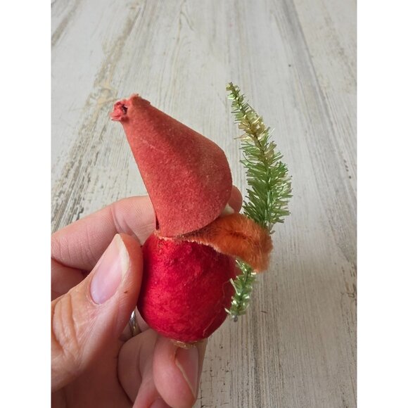 Antique elf Santa tree figurine cardboard paper Xmas tree - Picture 5 of 8